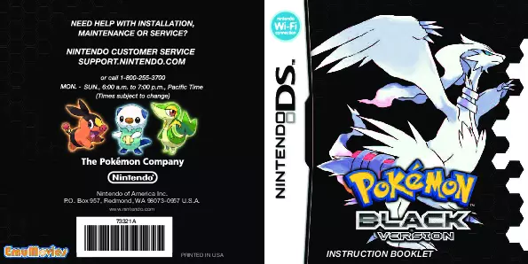 manual for Pokemon - Black Version (DSi Enhanced)(USA)